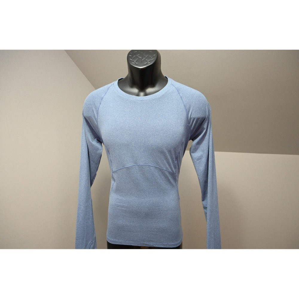 Spyder Active Top Womens Large Blue Long Sleeve Thumbhole‎ Crew Neck Excellent